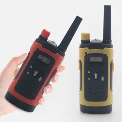 Удобная детская игрушка Walkie Talkie 2 шт Мини 200-300 м пуховая лампа фонарик Рождественский подарок игрушка Walkie Talkie для детей