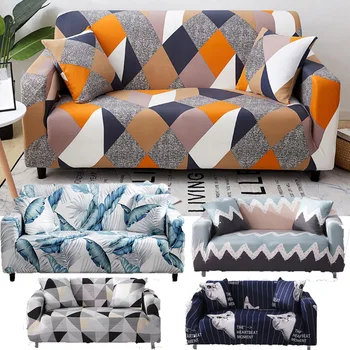 

Spandex Sofa Cover All-inclusive Stretch Dust Proof Elastic Slipcovers for Living Room Couch Covers Single/Two/Three/Four Seat