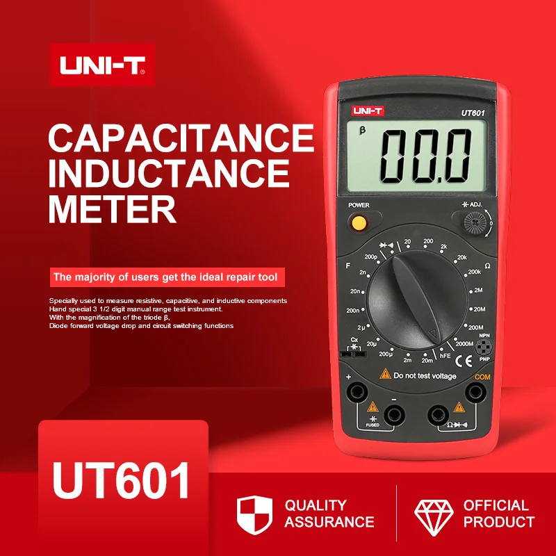 UT601 Modern Resistance Inductance Capacitance Meter capacitors and inductors Tester LCR Meter Ohm meter tester Megohmmeter afbeelding