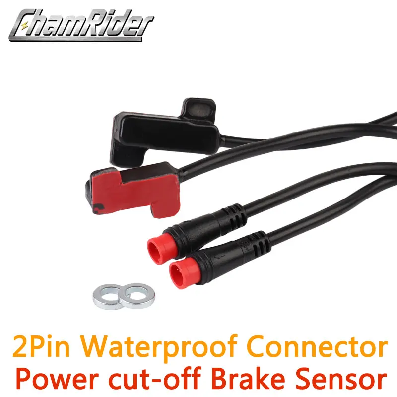 Electric Bike Ebike Hydraulic Brake Sensor W/ 2pins Waterproof Connector 