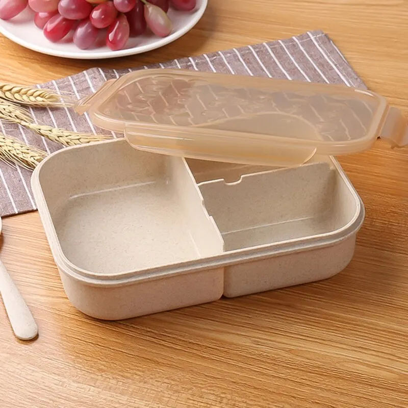 3 отсека Ланч-бокс для микроволновки герметичная независимая решетка Bento Ланч-бокс для контейнер для обеда ребенку переносной пищевой контейнер
