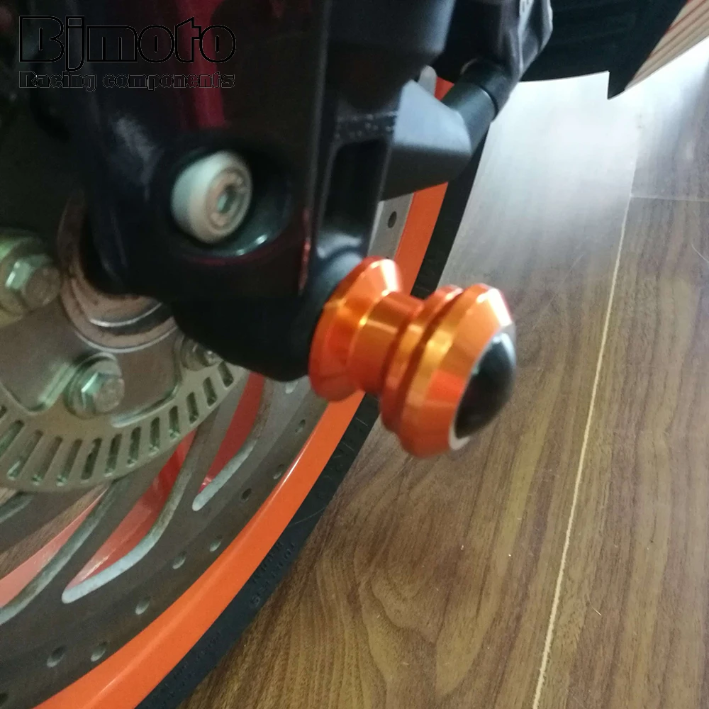 DUKE390 RC390 DUKE250 RC250 Moto Передняя и задняя вилка колеса рамка Ползунки Краш протектор для KTM DUKE/RC 250- 390 125 200