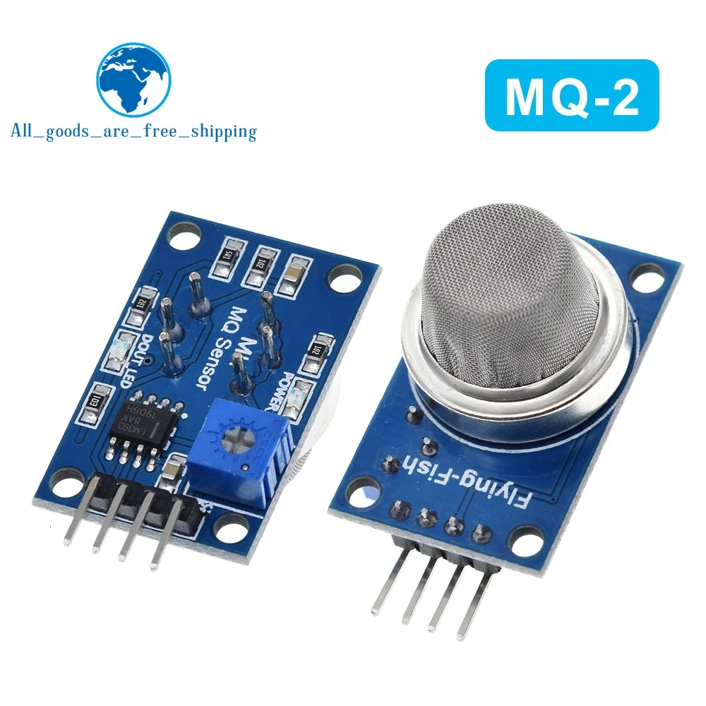 TZT 1/3PCS MQ-2 MQ-3 MQ-4 MQ-5 MQ-6 MQ-7 MQ-8 MQ-9 MQ-135 Erkennung Rauch Methan Flüssiggas Sensoren Modul für Arduino – Detail 8