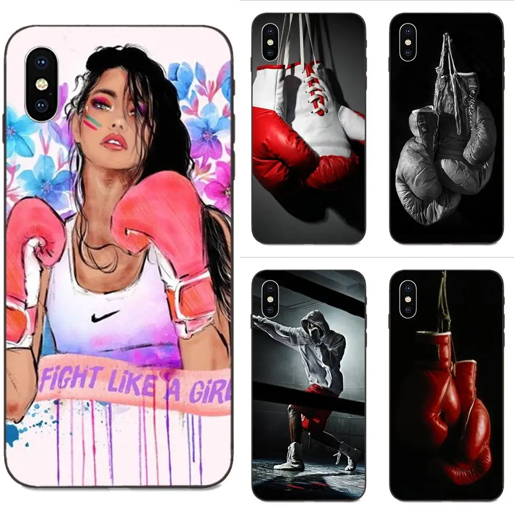 TPU Pattern Pink Cartoon Boxing Girl Gloves Tpu For Huawei Honor 5A 6A 6C 7A 7C 7X 8 8A 8C 8X 9 9X 10 10i 20 Lite Pro | Мобильные
