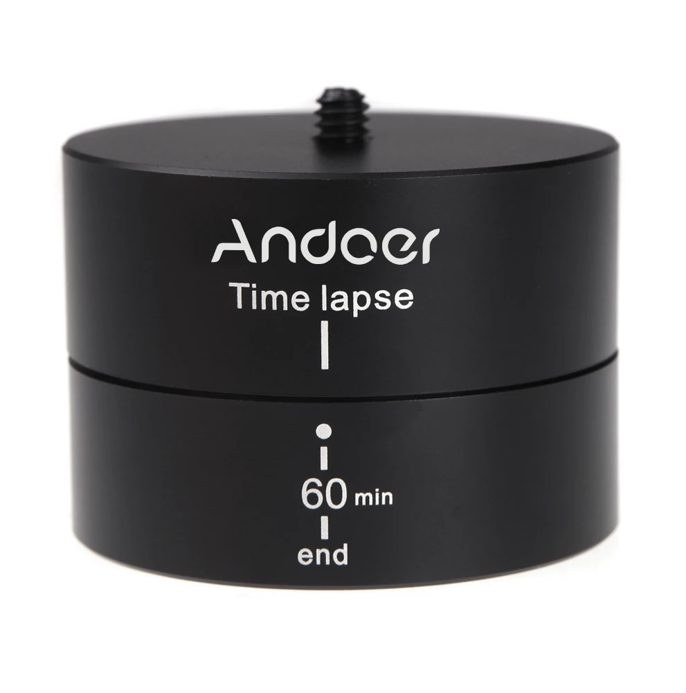 Andoer 360 градусов панорамирование Поворотный штатив шаровая Головка замедленная съемка стабилизатор Штатив Адаптер для Gopro цифровая зеркальная камера аксессуары