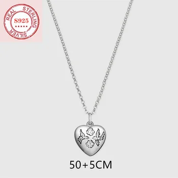 

TIF S925 sterling silver necklace, classic pop cross shape. Fashion vintage ladies jewelry gift