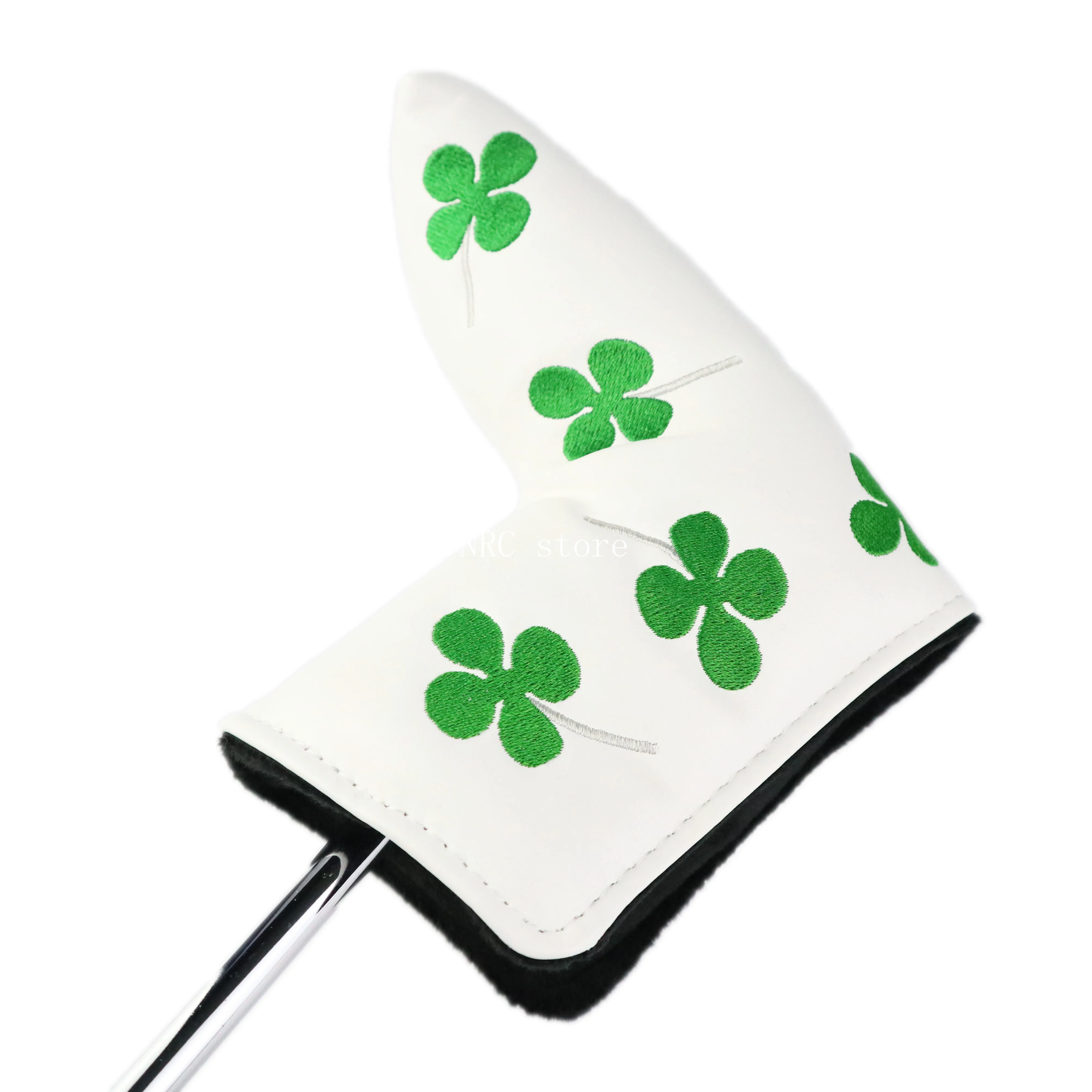 black NRC толстый ПУ гольф головной убор клюшки крышка лезвия Гольф головной убор подходит для всех лезвий/Anser стиль клюшки - Цвет: black