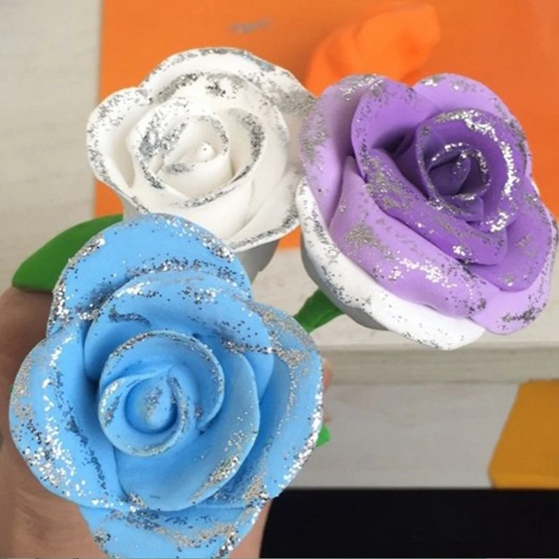 6/12pc DIY Color Drawing Glitter Powder Drawing Adhesive Rglitter  Decoration Paper Flower Crafts Painting Art Liquid Glue Pen - AliExpress