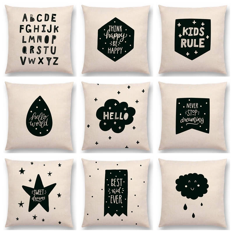 Words Intersting Cotton Linen Throw Pillow Case Sofa Cushion Cover Home Decor Words Intersting Cotton Linen Throw Pillow Case Sofa Cushion Cover Home Decor