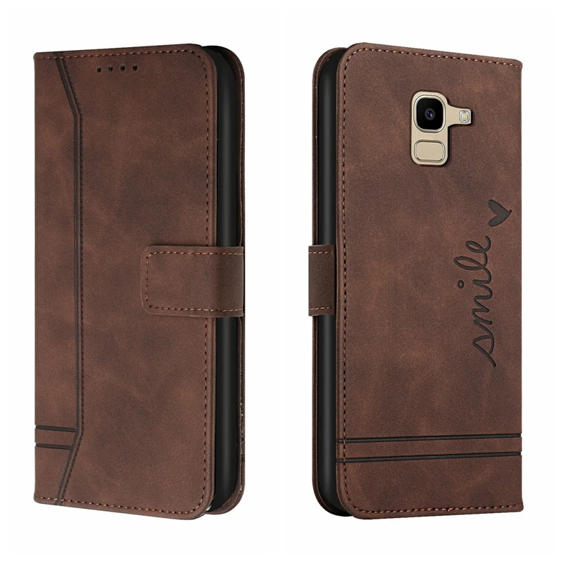 kawaii samsung phone cases PU Leather Flip Cover for Samsung J310 J510 J710 J4 J6 2018 Card Slots Wallet Case for Samsung A320 A520 A6 2018 A7 2018 samsung silicone