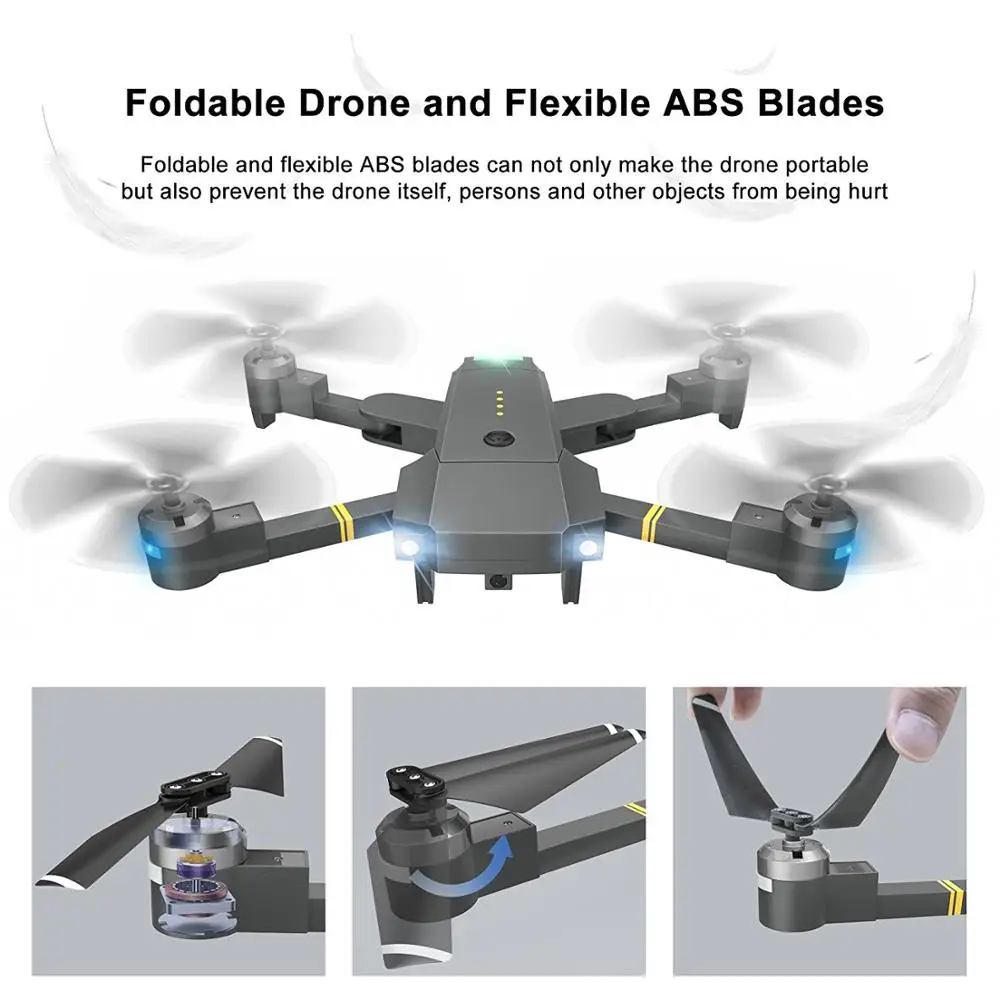 Gloabl Drone Quadrocopter with Camera Wide Angle HD 1080PHight Hold Mode Foldable RC Drone X Pro RTF WIFI FPV Dron Gift VS E58