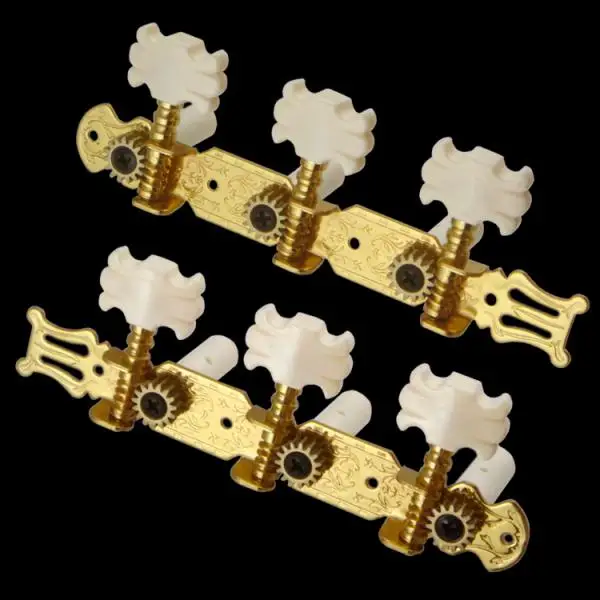 3Inline String Tuning Peg Tuners Machine Heads for Classic Guitars Parts Golden 3R3L