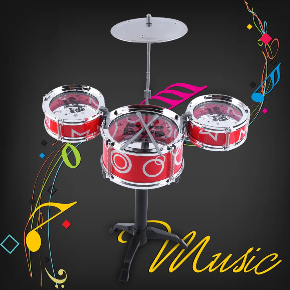 TSAI барабаны детские развивающие игрушки рок барабаны моделирование Музыкальные инструменты для музыкальных барабанов популярные для детей плеер