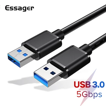 

Essager USB to USB Extension Cable Type A Male to USB 3.0 Male Extender USB3.0 Extension Data Wire For Radiator Hard Disk Webcom