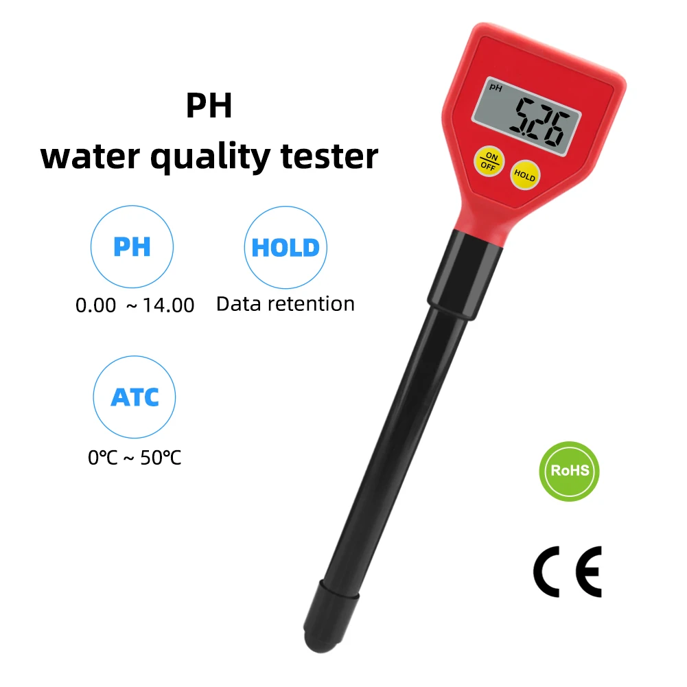 YYONGAO Ph Meter PH 98103 Digital Floor PH Meter Portable Water PH Tester for Aquarium Laboratory Swimming Pool School