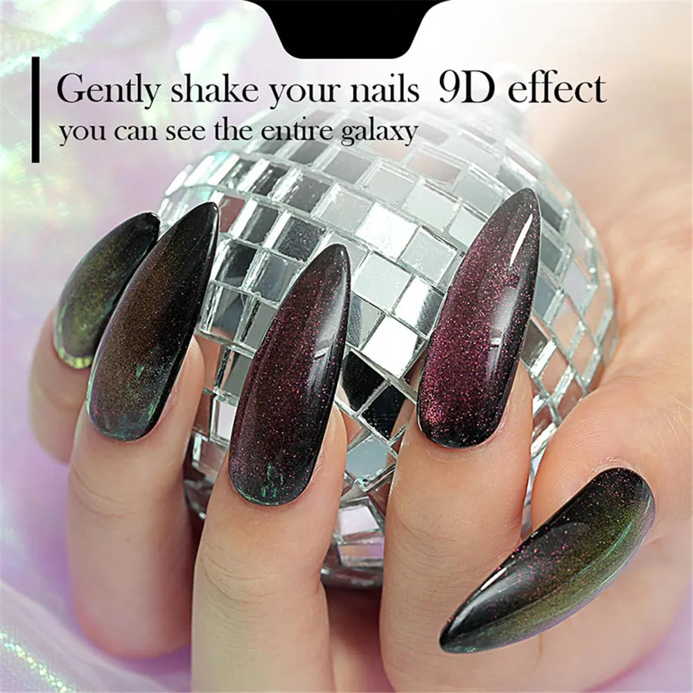 Nail Vision 9D Galaxy Гель-лак для ногтей с эффектом «кошачий глаз» Хамелеон для использования с магнитом замачиваемый УФ/светодиодный лак для ногтей 5 мл полуперманентный Гель-лак для маникюра
