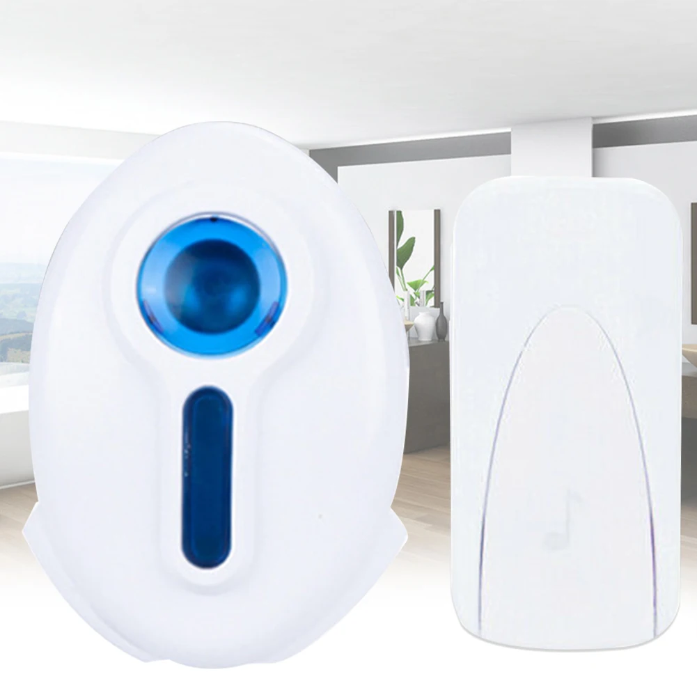 

36 Chimes Easy Install Digital Doorbell Plug In Wireless Remote Long Range With Button Receiver School Dual Use Office Led Music