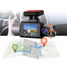 Caméra de tableau de bord pour voiture, 2 pouces, GPS intégré, enregistreur de conduite, avec Vision nocturne, enregistrement automatique, accessoires