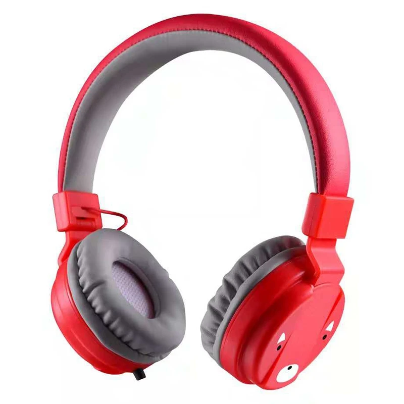 

Children Headphone Foldable Child Earphone Headset Wire Control Wired Phone Boy Girl Headset With Microphone Kid Headset(Red)