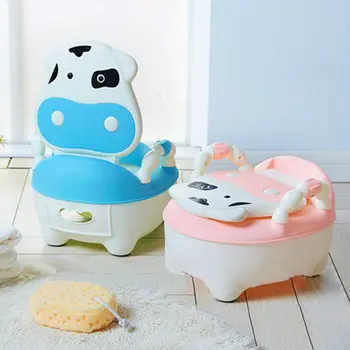 

Baby Potty Training Seat Baby Toilet Portable Potty Simulation Infant Kids Chair Toilet Seat Animals Cute Children's Pot Bedpan