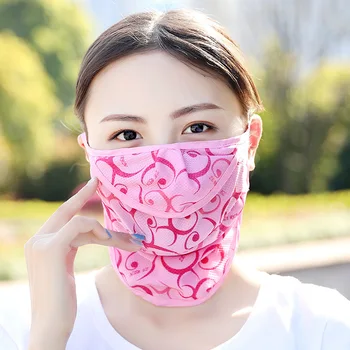 

Dust Mask Summer Fashion Outdoor Breathable Sunscreen Women's Neck Mask Cycling UV-proof Exhaust Windproof Mouth-muffle Masks