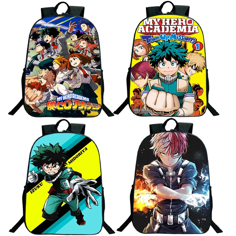 

Children Boku No Hero Academia Backpack Children Cartoon Bookbags Boys Girls Anime Schoolbag Teens Laptop Knapsack Deku Rucksack