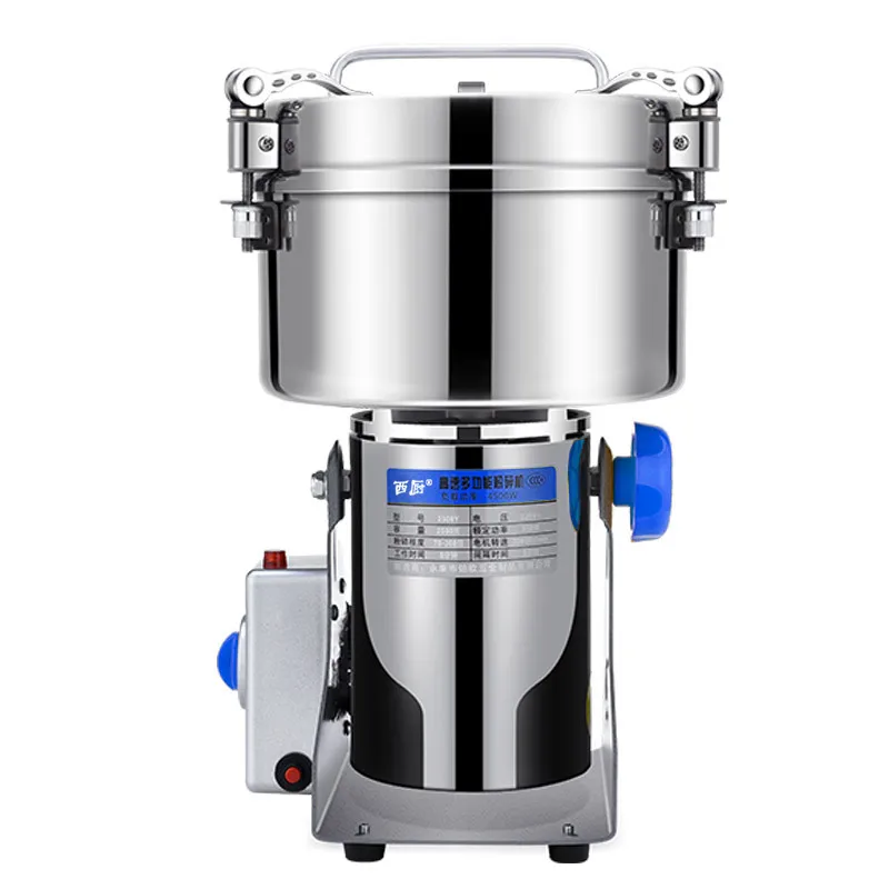 

2500g Electric Grain Grinder Large-scale High Speed Swing Type 4500W Commercial Powder Machine Ultra-fine Mill Grinding Machine