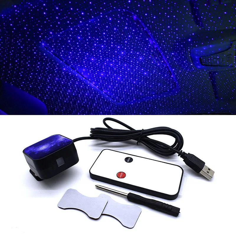Интерьер автомобиля декоративный окружающий свет светодиодный USB Домашний DJ RGB мини красочный контрольная лампа интерьерное атмосферное освещение автомобиля
