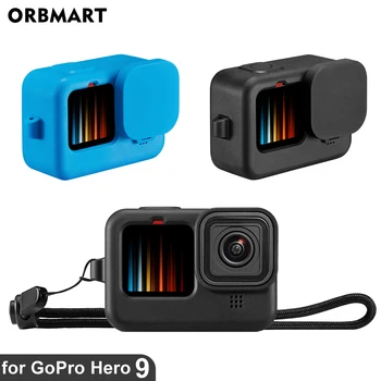 

ORBMART for GoPro Hero 9 Silicone Case Lens Cap Protective Cover Cage for GoPro Hero 9 Black Accessories Go Pro 9 GoPro9 Hero9