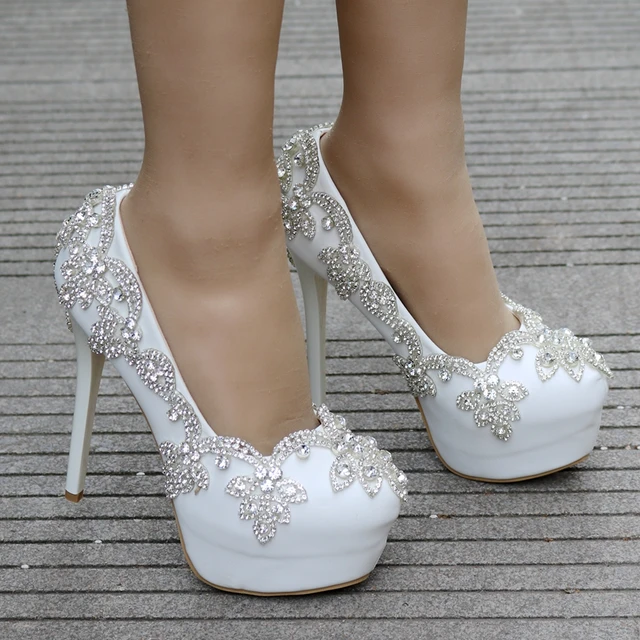 Diamond wedding shoes