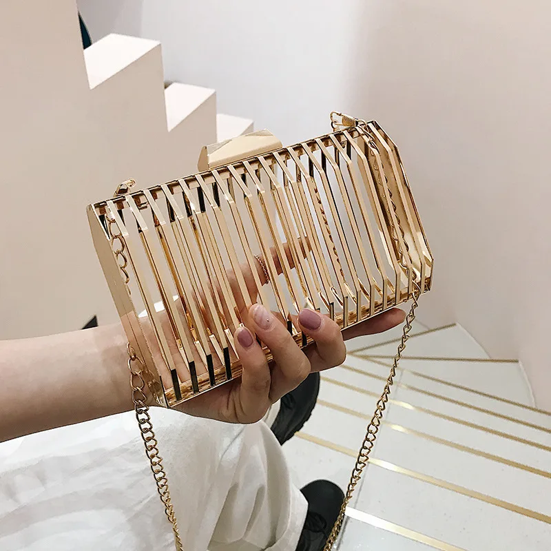 

New Fashion Women Clutch Bags Shoulder Chain Bags Metal Sheet Beaded Evening Bag, Messenger Bags,BD105