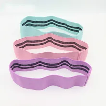 3 размера Нескользящая хип кольцевая петля сопротивление группа тренировка, Упражнение ноги бедра Glute приклад ленты