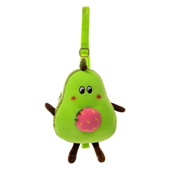 

1PC Lovely Kids Bag Avocado Modelling Inclined Shoulder Bag Outdoor Bag