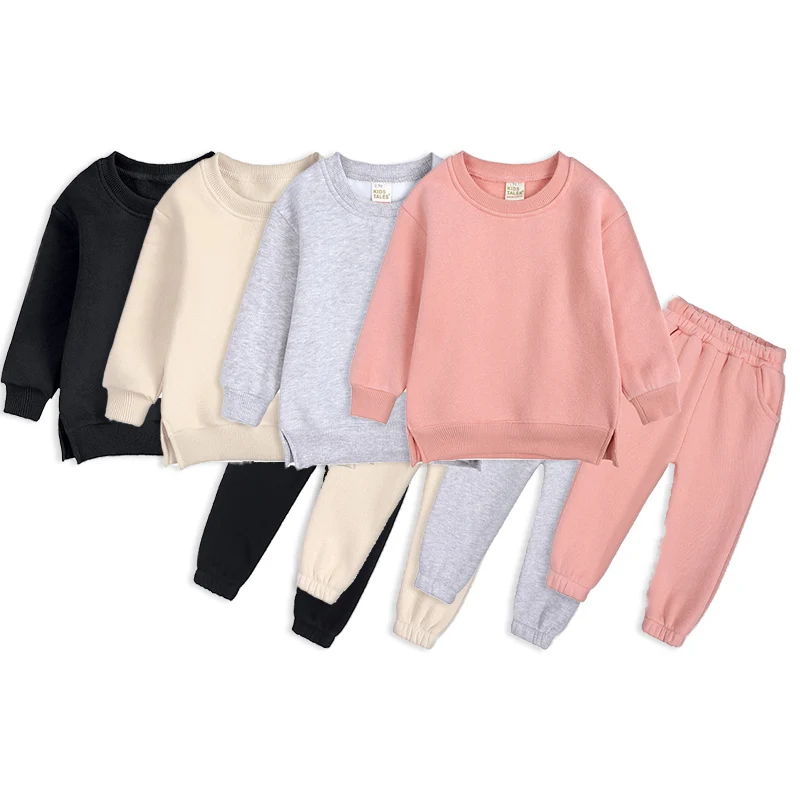 Chándal De Invierno Para Bebés Y Niños - Sudadera Con Capucha Y Pantalón, Conjunto Cálido Y Suave, Tallas 2025