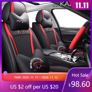 

KADULEE 1 PCS car seat cover For hyundai getz ioniq i10 santa fe solaris tucson creta ix25 accessories seat covers