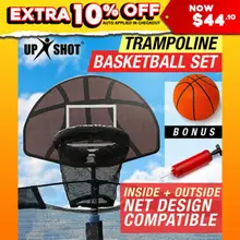 Universal Design Durable Use Trampoline Basketball Hoop Ring Backboard Ball Set Basketball Hoop Supplies