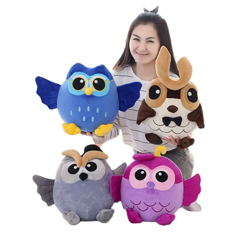 

25-55CM New Arrive Style Owl Doll Pillow Plush Toys Gray/Blue/Purple/Brown Colorful Birthday Gift