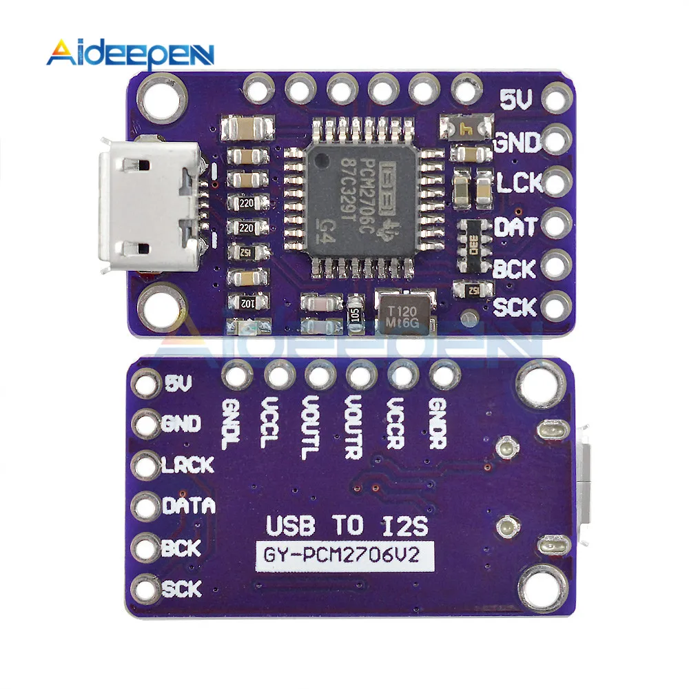 6Pin GY-PCM2706 PCM2706 USB к I2S IIS модуль аудио усилитель мощности платы