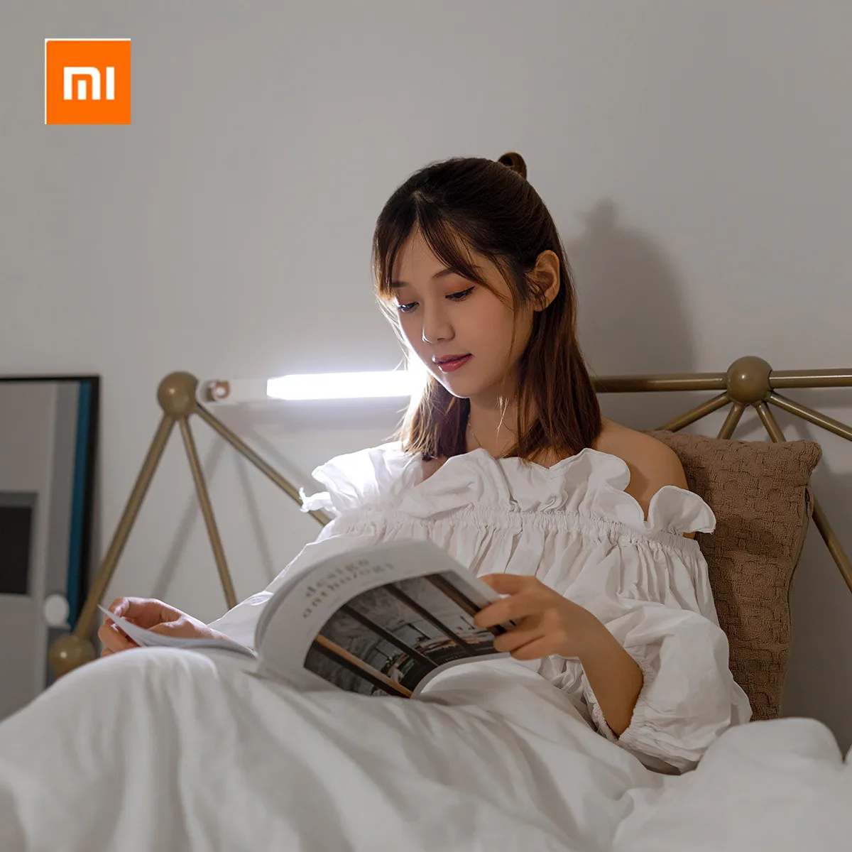 Xiaomi USB Перезаряжаемый светодиодный светильник защита глаз Магнитный пастируемый светильник для чтения с крючками зеркало в коридоре макияж светильник