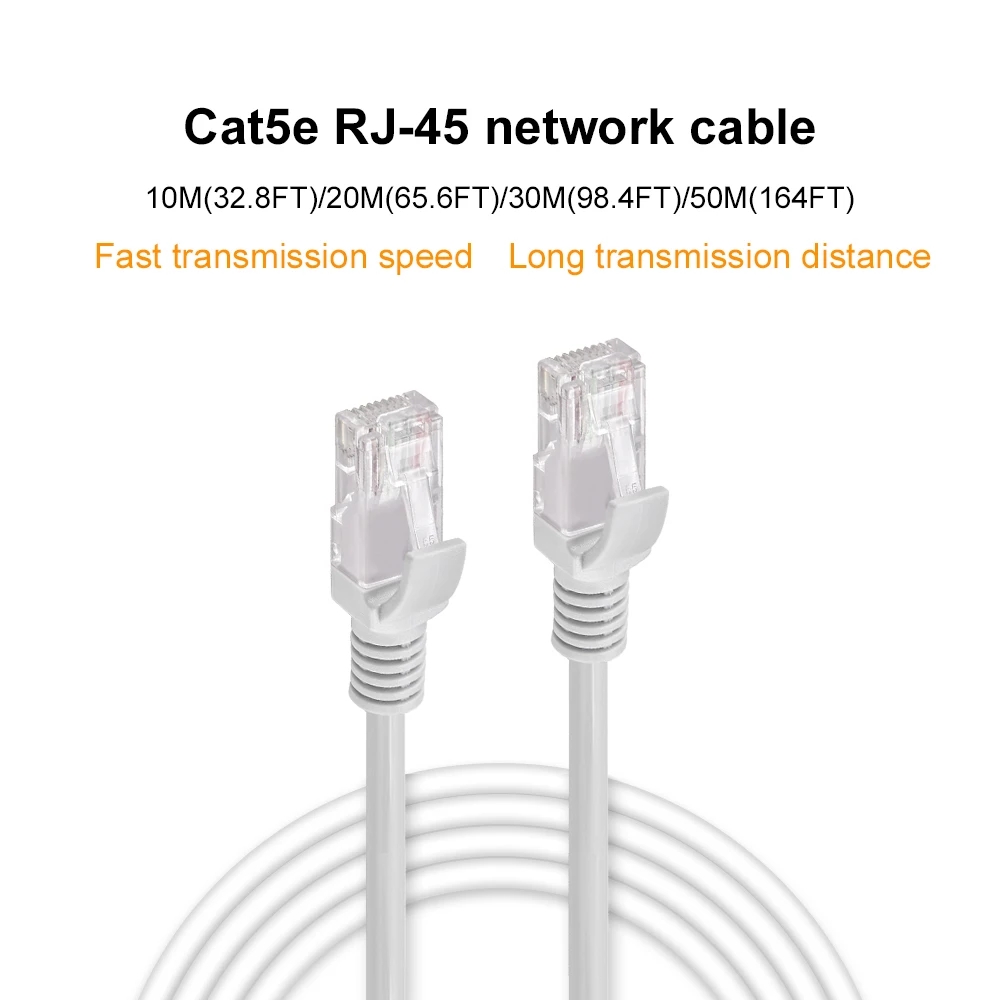 Gadinan 10 м 20 м 30 м 50 м CAT5E Ethernet сетевой кабель RJ45 LAN кабель для сети IP камера Интернет POE камера система Комплект