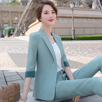 

2020 Foreign Style Joker Small Suit Female Autumn Temperament Coat Leisure Slim Fit Lady Suit Top