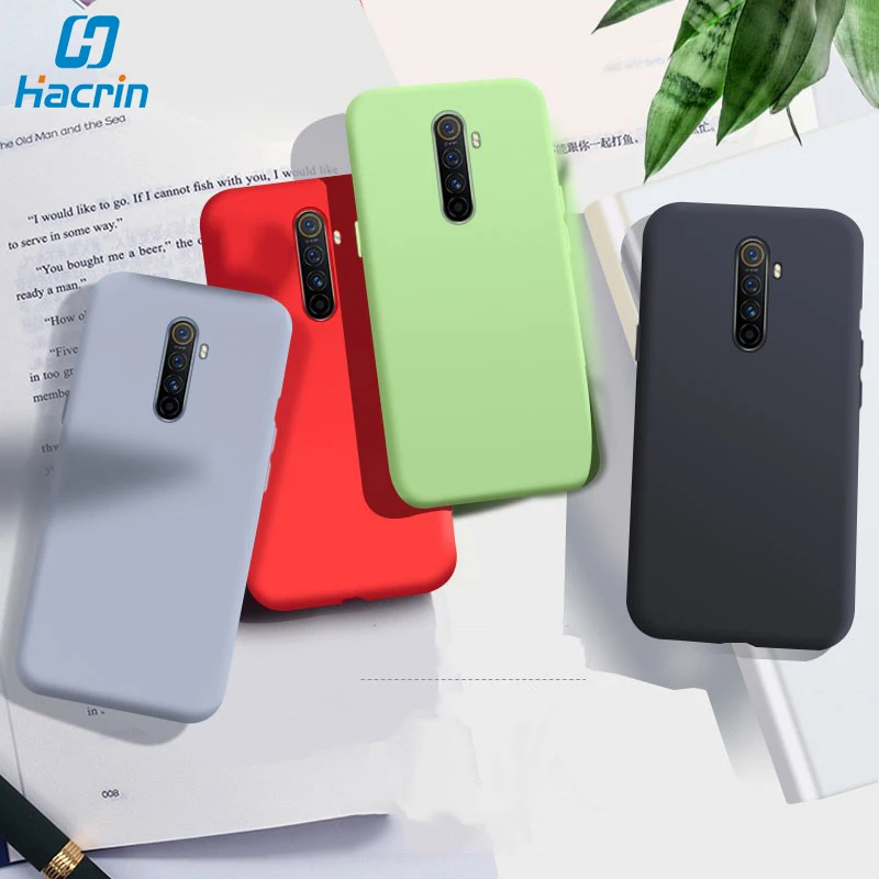 Чехол для Realme X2 Pro чехол Роскошная мягкая Жидкая силиконовая резина задняя крышка