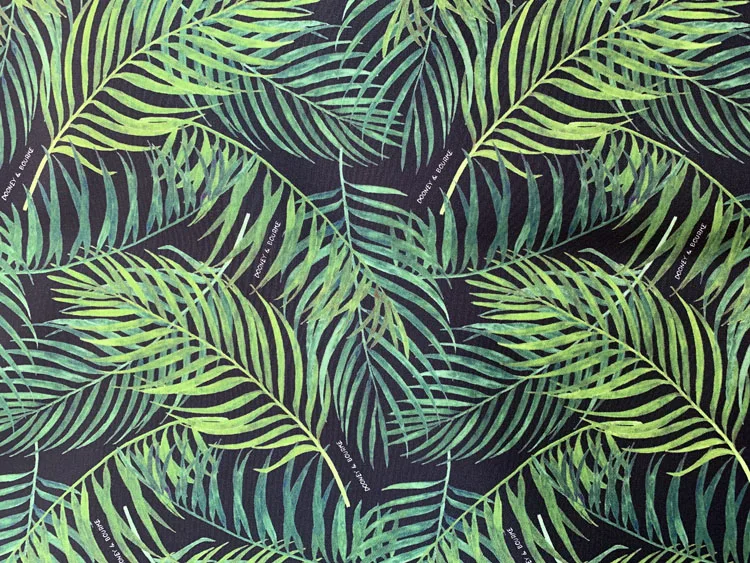 145*90cm Thicken Leaves waterproof Polyester Fabric Patchwork,curtain. tablecloth,Printed Quilting Home For Sewing