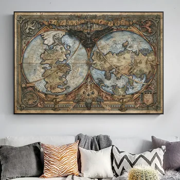 

Westeros And Essos World Map On Wall Art Picture Thrones Game TV Posters And Prints Canvas Painting For Living Room Decoration