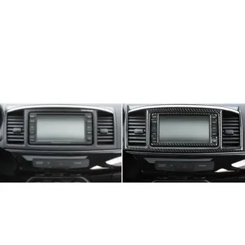 

For Mitsubishi Lancer Evo X 08-14 Decoration Trim 2Pcs Carbon Fiber Navigation Cover Duable