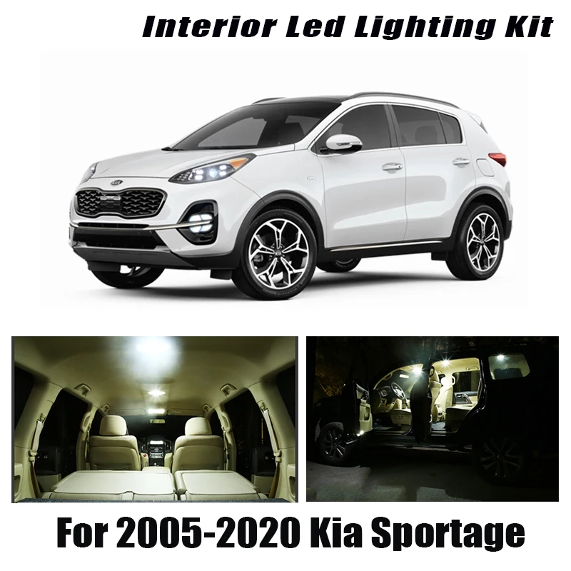 Без ошибок Canbus для Kia Sportage 2 3 4 2005-2020 Автомобильный светодиодный внутренний купол