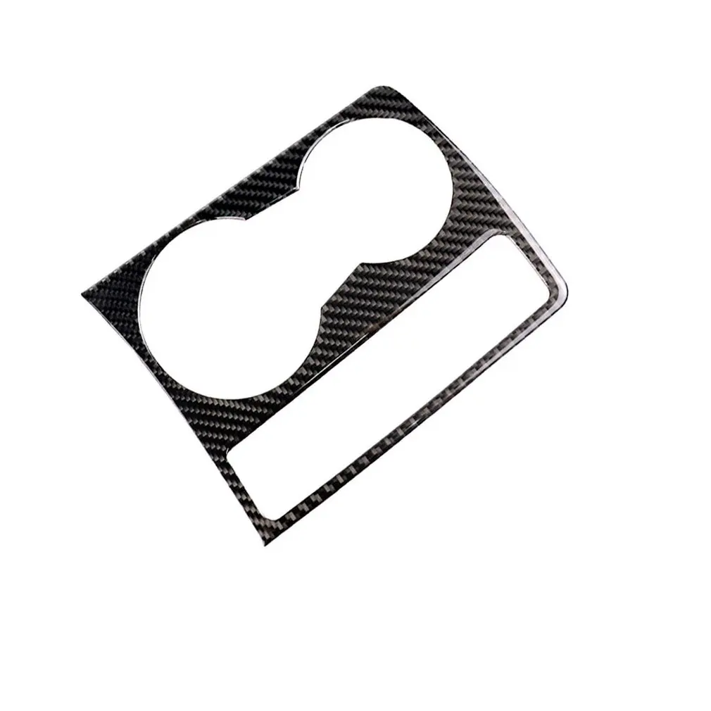  New Car Styling Carbon Fiber Trim Cup Holder Decorative Frame Decal Cover Sticker Cover For Audi A5