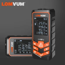 Lomvum bateria-alimentado localizador de nível automático multifunções medidor de distância visão noturna laser rangefinder ferramenta de medição