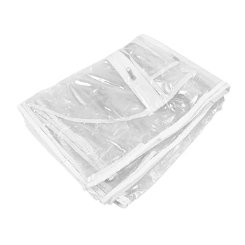 

Newest 180Cm Transparent Solid for Wedding Dress Dust Cover Extra Large Waterproof PVC Clothing Garment Bags Print