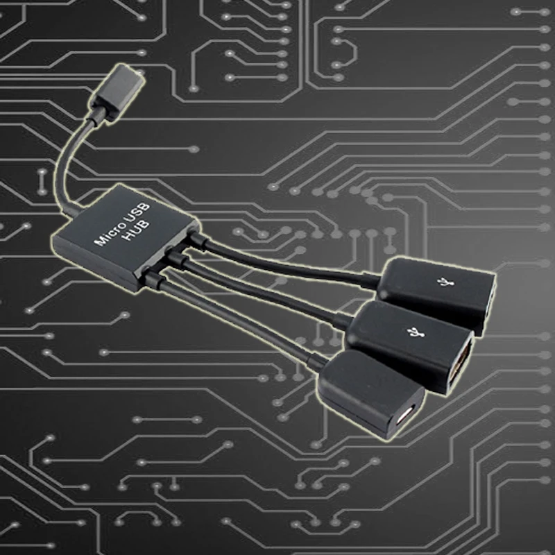 4 порта 3 в 1 микро USB зарядное устройство OTG концентратор кабель адаптер, преобразователь, удлинитель для мобильных телефонов для samsung Galaxy 80